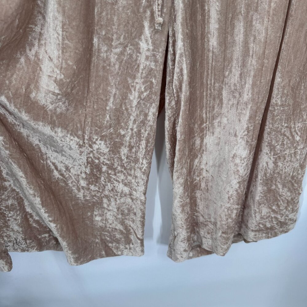 Hei Hei Fairy Boho Burnout Velvet Wide Leg Lounge Pants MP Pink Coquette - Picture 3 of 11